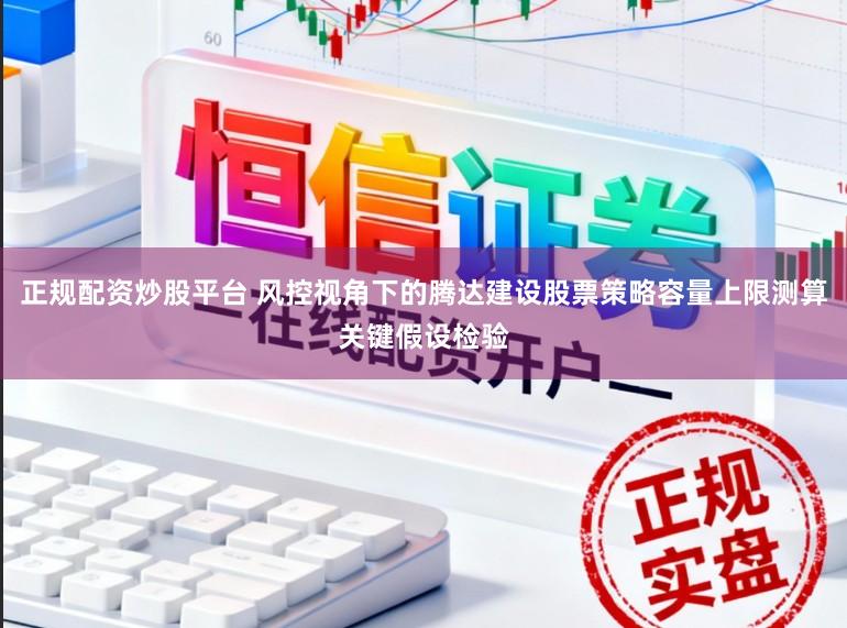正规配资炒股平台 风控视角下的腾达建设股票策略容量上限测算关键假设检验